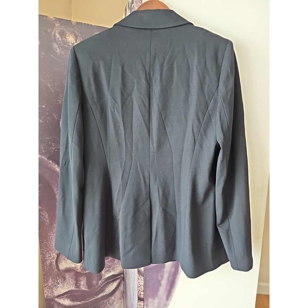 Escada Navy Blue Double Breasted BEVEN Viscose Blend Blazer Size 42 YJ01 - Picture 5 of 9